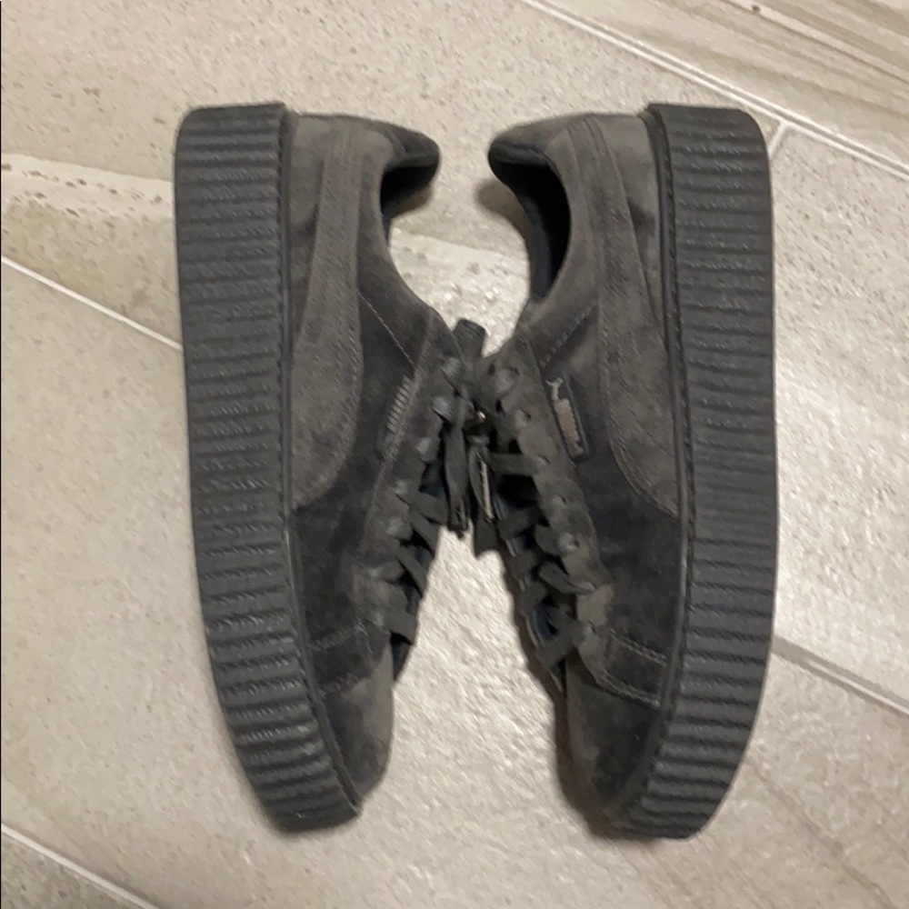 Fenty x Puma Grey Velvet Sneaker - Picture 3 of 4